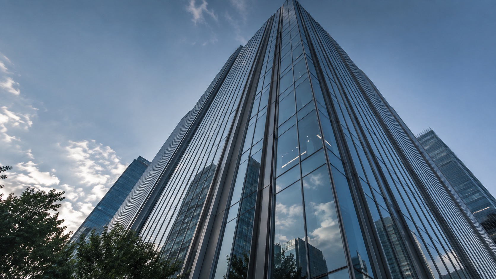 Industry visualization of a high-rise glass curtain wall